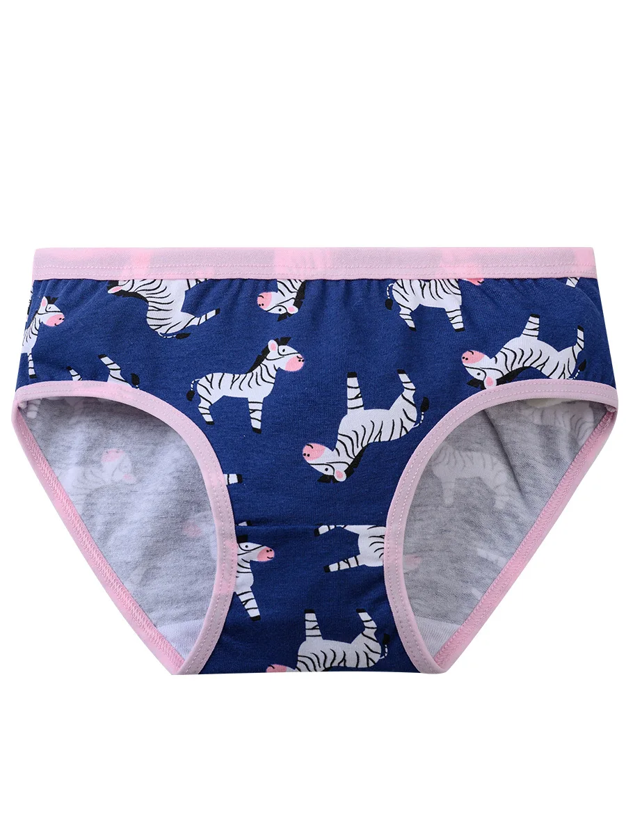 12pcs Girls Underwear Panties Cotton Children's Triangle Underpants Girl Short Briefs Cartoon Print Children's Underwear