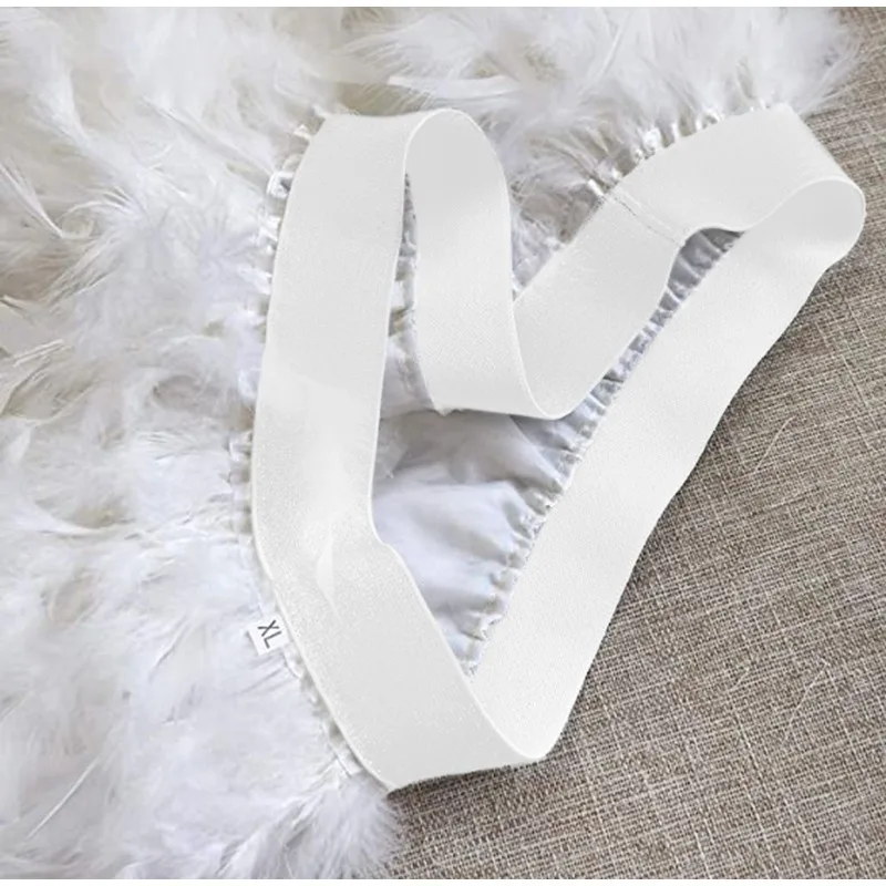 Carnival Feather Bottom Skirt Asymmetric Tassel Party Skirt Dance Performance and Music Festival Stage Performance Costume