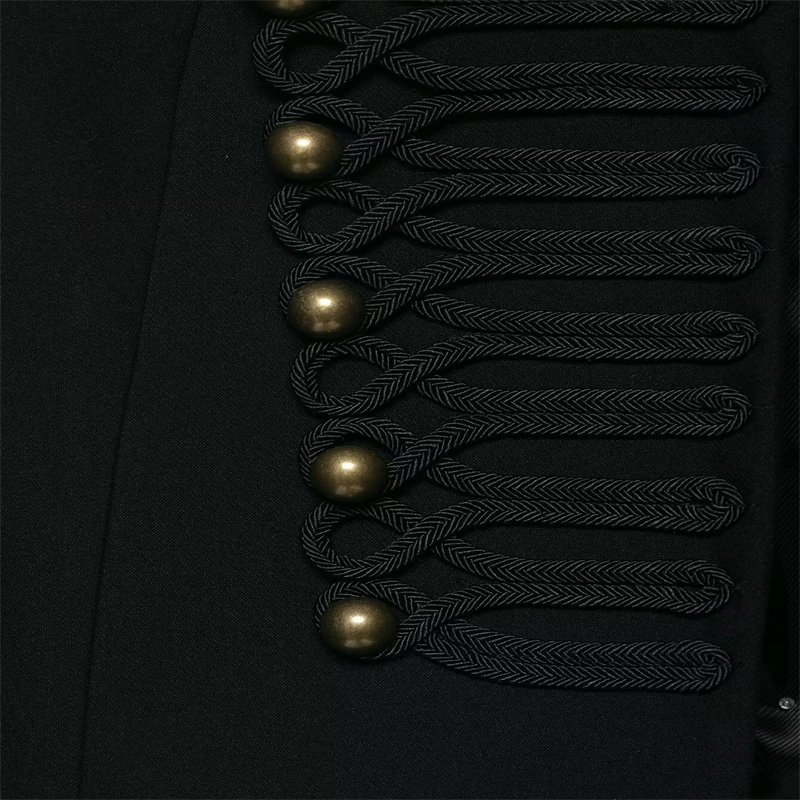 Women's Jacket Short Blazer Rope-Braided Decoration Gold Button Epaulette Women's Wear 2026 Spring Coat