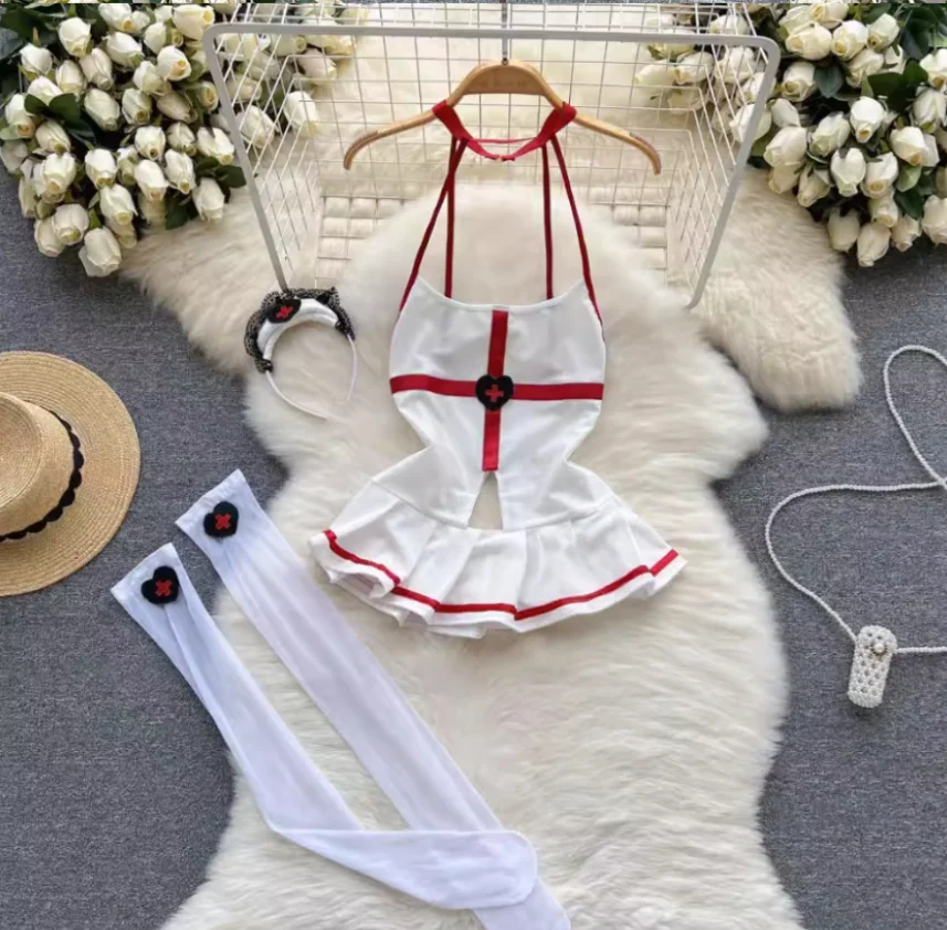 Woman Fashion Sexy Comfortable Halter Dress Summer V Neck Vintage Belt Slim Dress Women Backless Sexuality Club Dress New