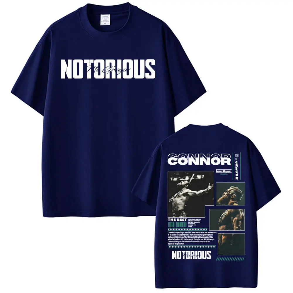 Limited Connor Mcgregor The Notorious Graphic Tee Shirt Men Women Fashion Retro Classic T Shirt Casual Cotton Oversized T Shirts