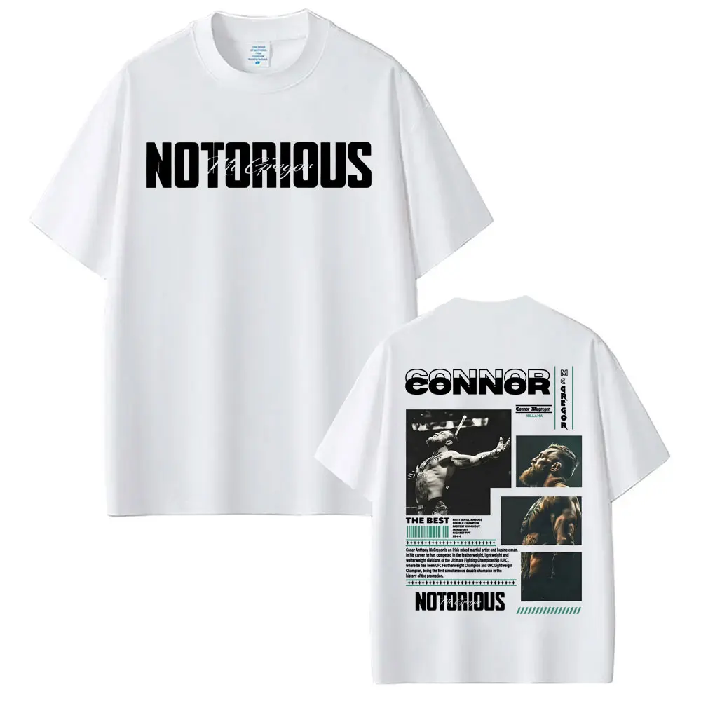 Limited Connor Mcgregor The Notorious Graphic Tee Shirt Men Women Fashion Retro Classic T Shirt Casual Cotton Oversized T Shirts