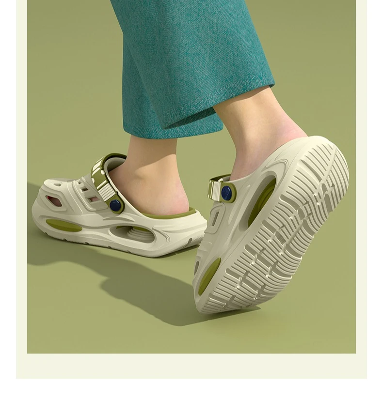 Cave shoes for men's summer new style non slip and non tiring foot arch support outdoor EVA cool slippers for men