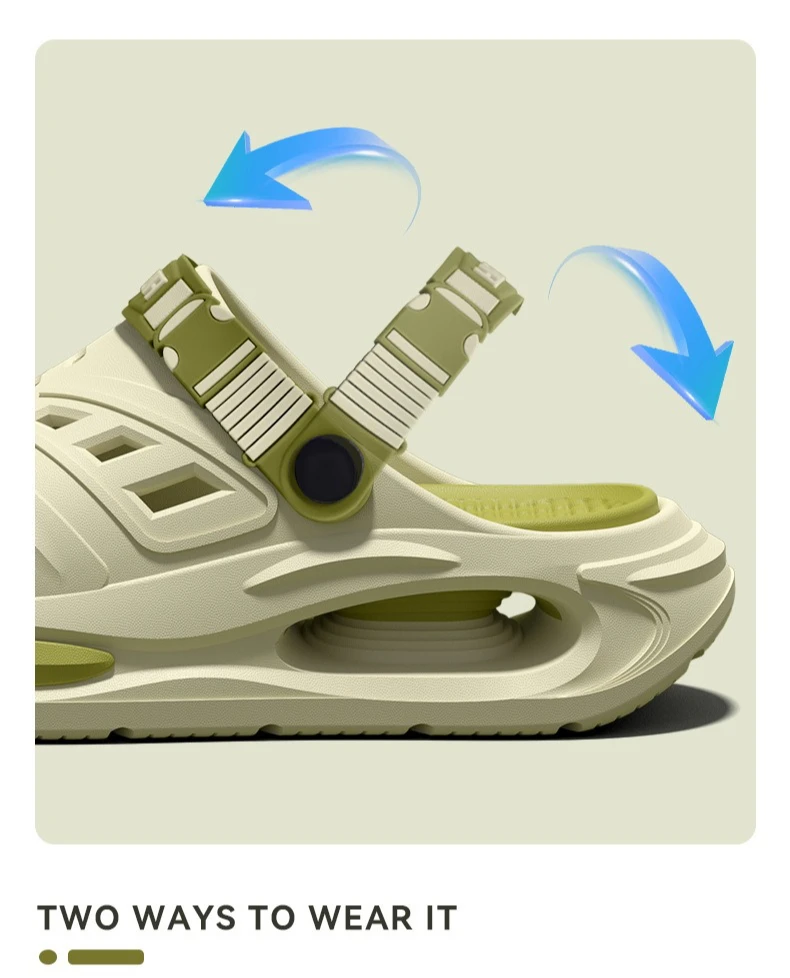 Cave shoes for men's summer new style non slip and non tiring foot arch support outdoor EVA cool slippers for men