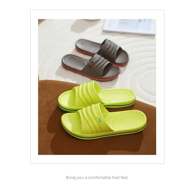 New Men and women couples' EVA slippers for home use, summer use in hotels, bathroom use, anti-slip indoor and outdoor slippers