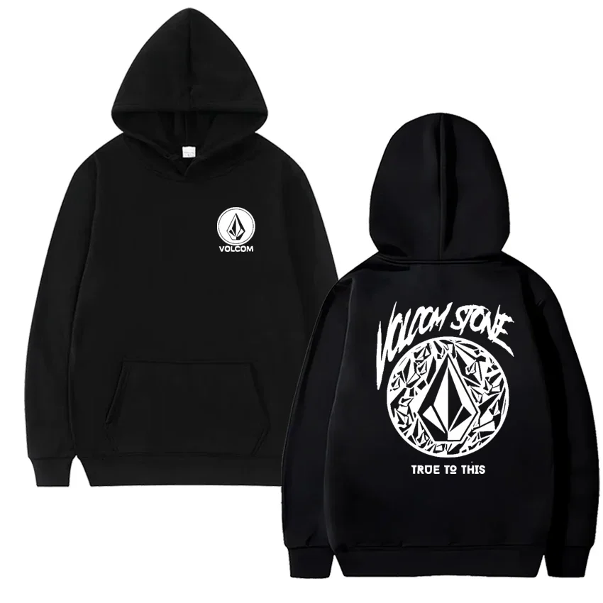 Volcom men's hoodie long-sleeved sweatshirt Hip-hop fashion casual street outdoor autumn and winter sportswear