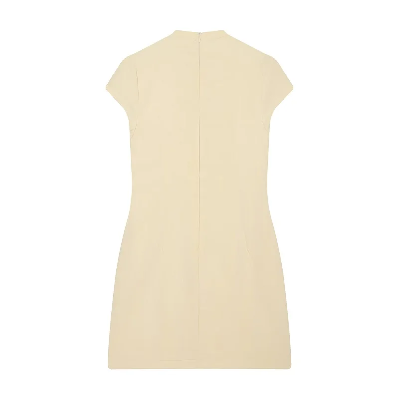 MUJER Polka Dot Women's Dress Bow Cut out Short Dresses for Women Summer Party Dresses 2026 Woman Short Sleeve Mini Dress Women
