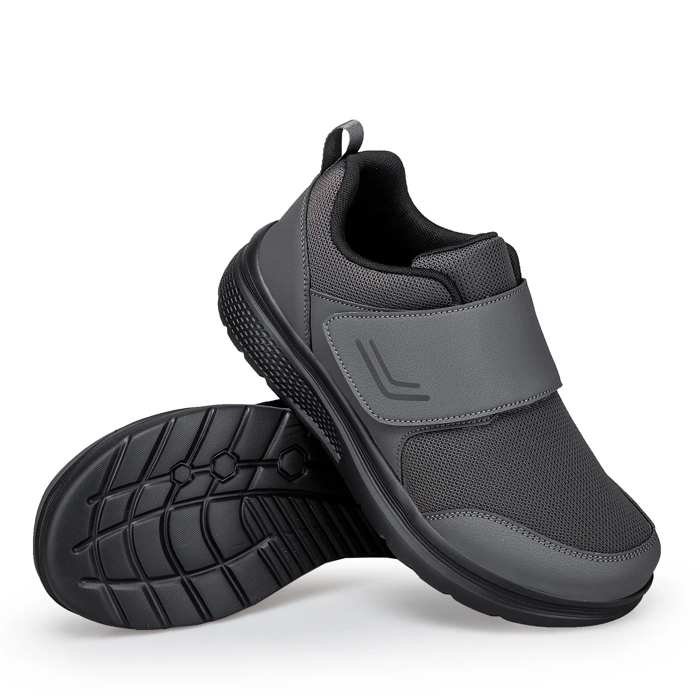 Extra Wide Men's Orthopedic Diabetic Shoes for Elderly Orthopedics Feet Swollen Adjustable Easy Top Walking Shoes Sneakers