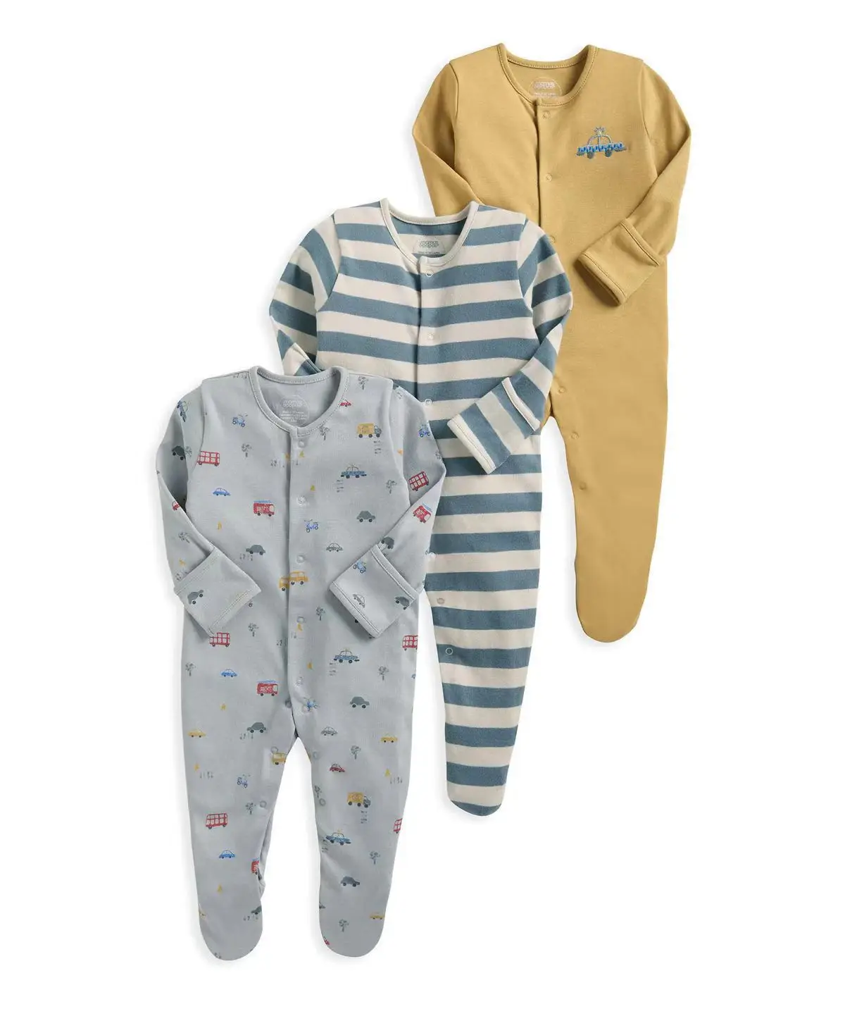 3Pcs/Lot Spring Autumn Cotton Baby Romper Cartoon Long Sleeve Baby Boy Girl Clothing Infant Kids Jumpsuit Newborn Pajimas 3-12M