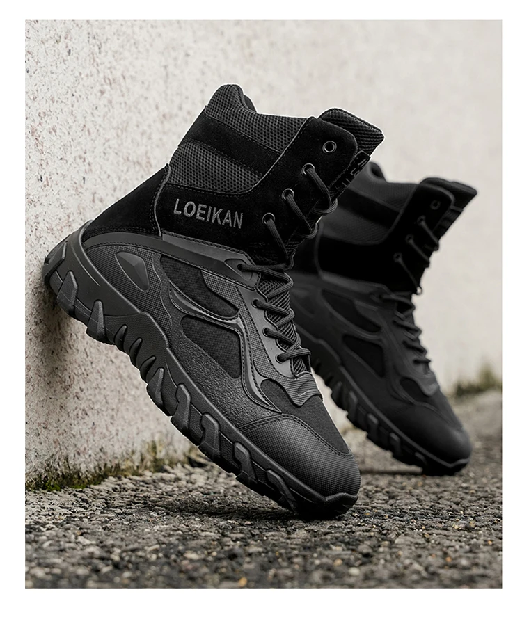 Men's Tactical Military Boots | Non-Slip High-Top Hiking Shoes
