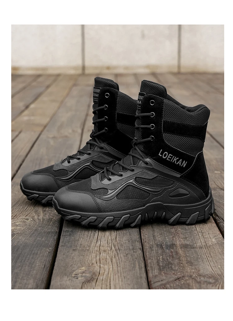 Men's Tactical Military Boots | Non-Slip High-Top Hiking Shoes