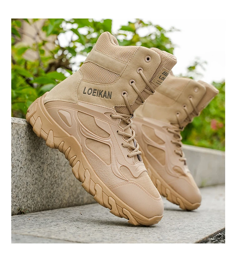 Men's Tactical Military Boots | Non-Slip High-Top Hiking Shoes
