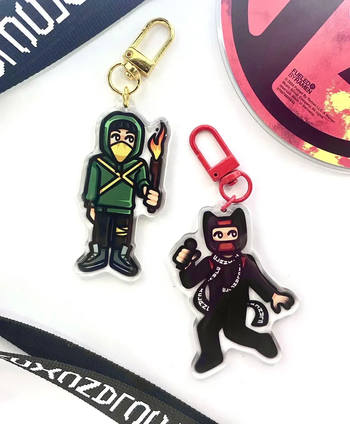 Twenty One Pilots Clancy Epoxy Resin Keychains Music Fan Gifts Clancy Motif Keychains for Men And Women