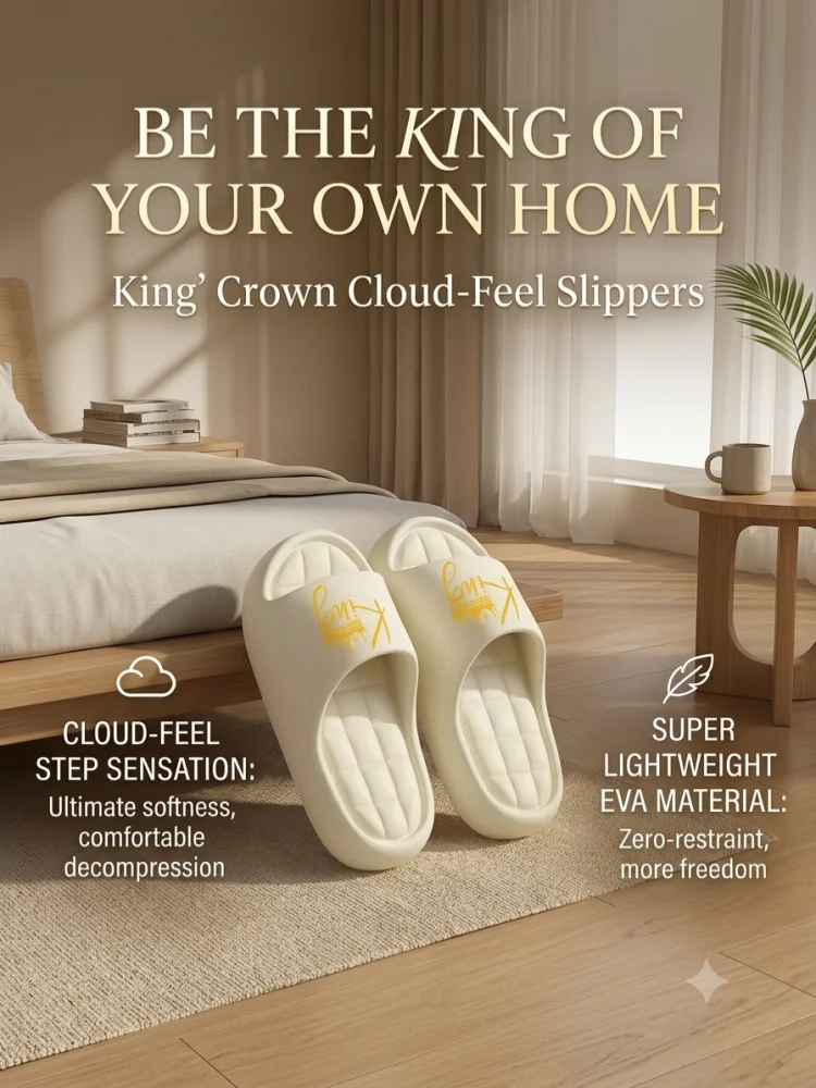 New Casual Innovative Design King Unisex Eva Soft Sole Lightweight Home Slippers High Quality Exclusive Brand Slippers