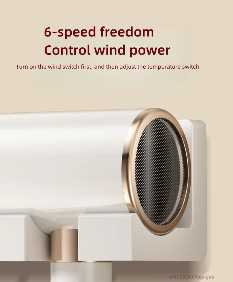 New Product: No Drilling Wall Mounted Hair Dryer With 2400W Super Power, Fast Drying, Blue Light, Silent, Hotel Home Hair Dryer