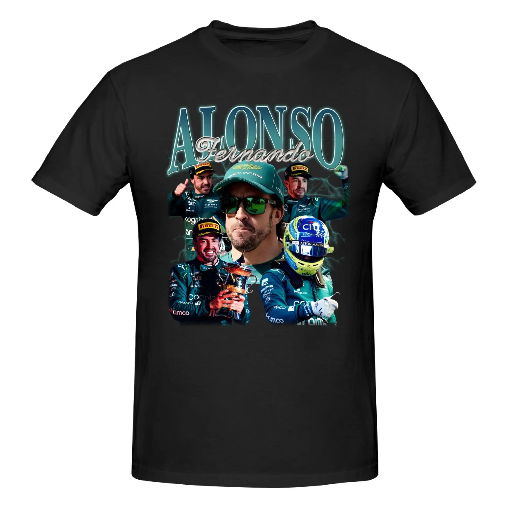 Summer 2026 Kander Fernando Alonso Graphic T-shirt High Quality Stylish Casual Breathable Men's Crew Neck Print T-shirt