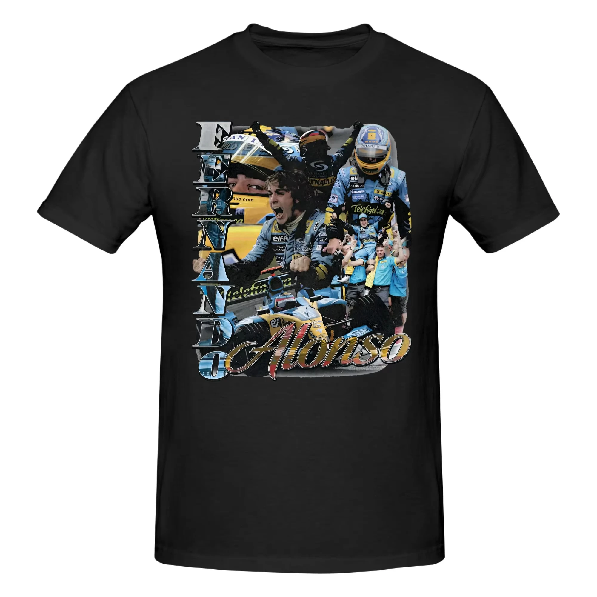Summer 2026 Kander Fernando Alonso Graphic T-shirt High Quality Stylish Casual Breathable Men's Crew Neck Print T-shirt