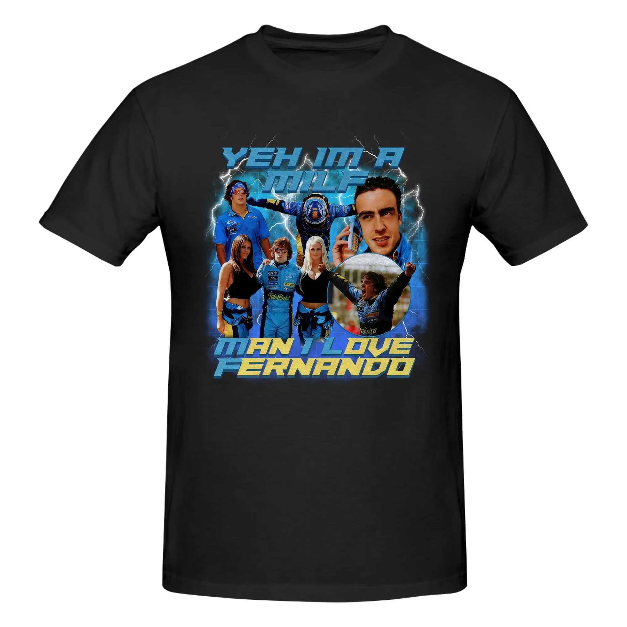 Summer 2026 Kander Fernando Alonso Graphic T-shirt High Quality Stylish Casual Breathable Men's Crew Neck Print T-shirt