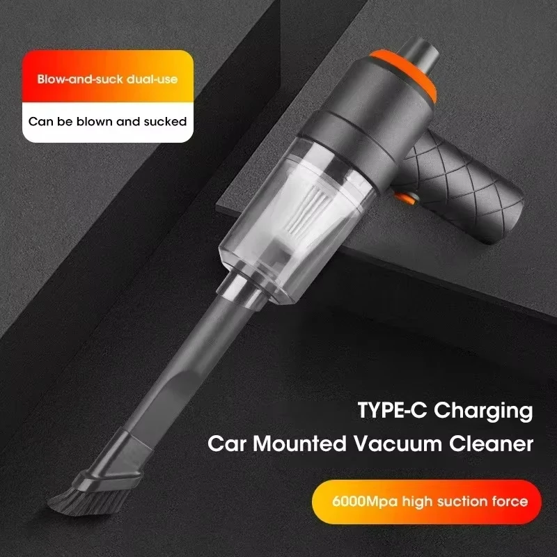 Wireless Portable Handheld Vacuum 6000pa Suction 2000mAh USB Charging Deep Cleaning for Home Car Pet Hair Office