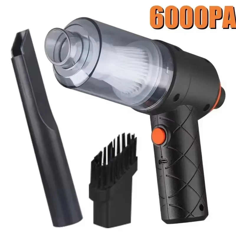 Wireless Portable Handheld Vacuum 6000pa Suction 2000mAh USB Charging Deep Cleaning for Home Car Pet Hair Office