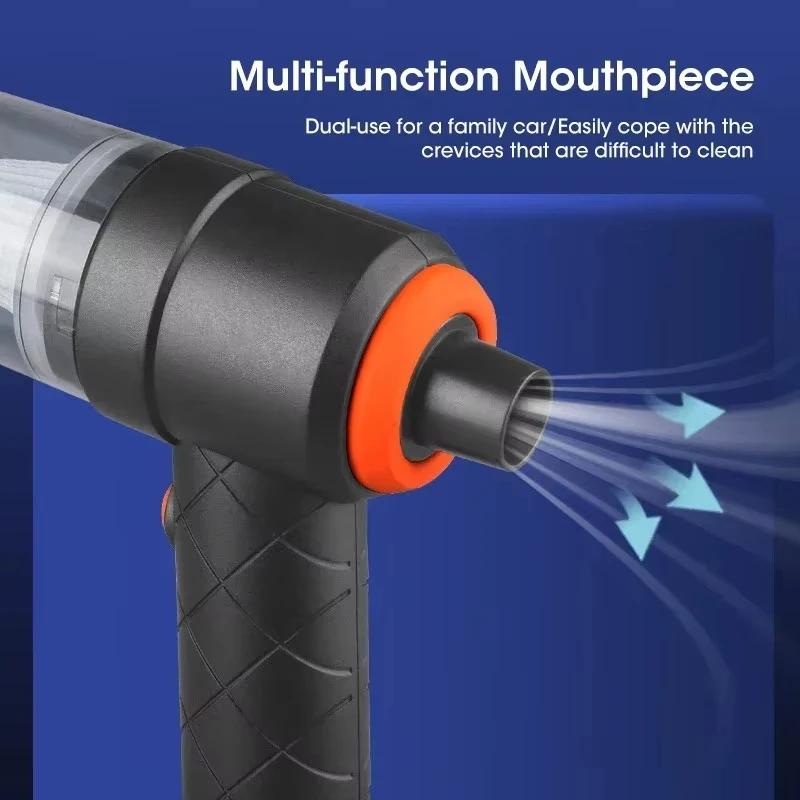 Wireless Portable Handheld Vacuum 6000pa Suction 2000mAh USB Charging Deep Cleaning for Home Car Pet Hair Office