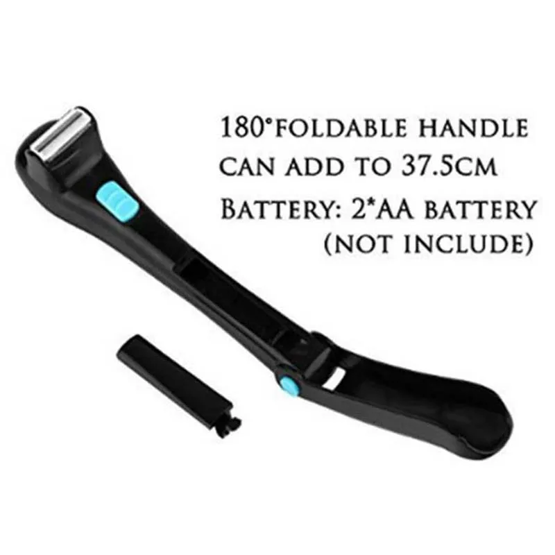 2026 Portable Back Shaver for Men Body Razor Hair Trimmer Foldable Long Handle Groomer Hair Removal