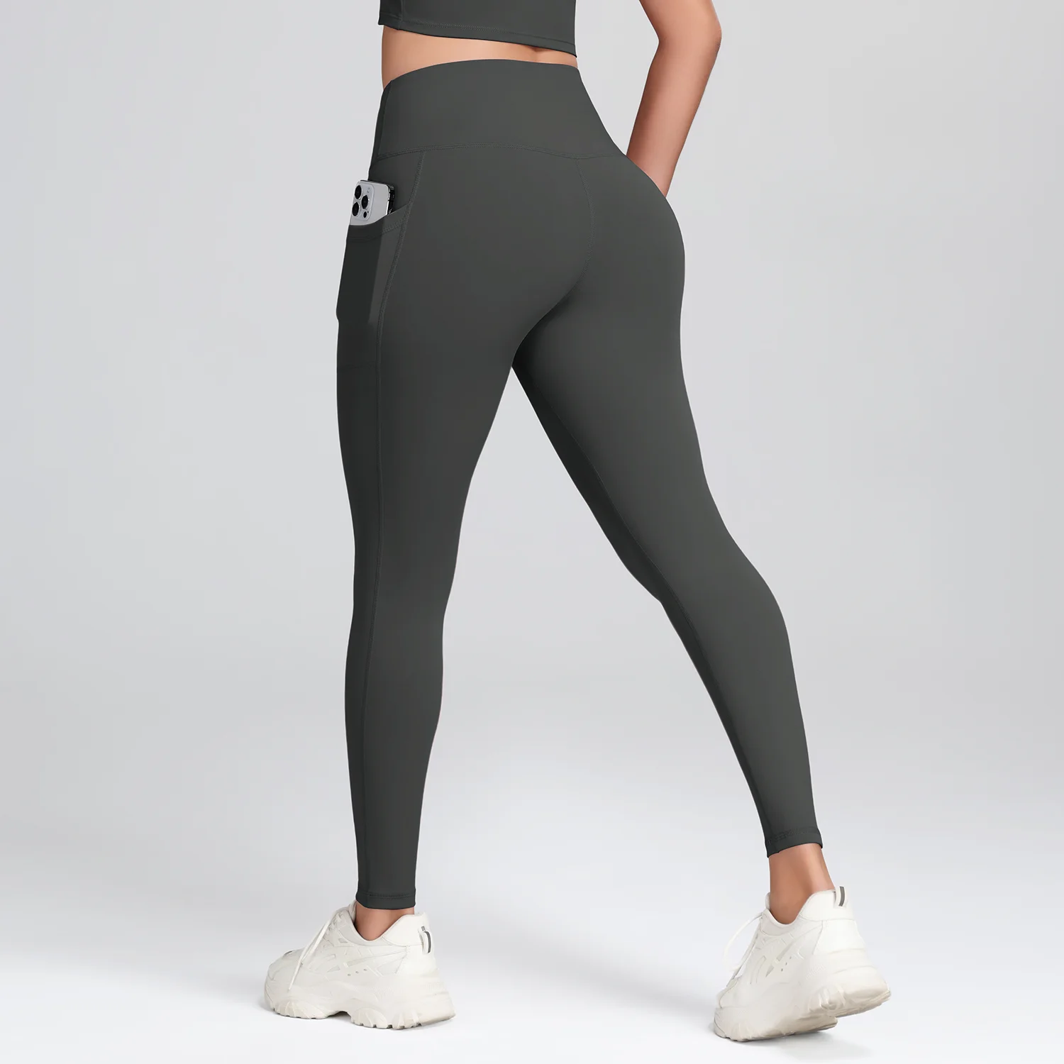 1/3Pcs Women's Soft Sports Leggings With Pockets For Women High Waisted Workout Yoga Running Push Up Gym Fitness Tight Pants