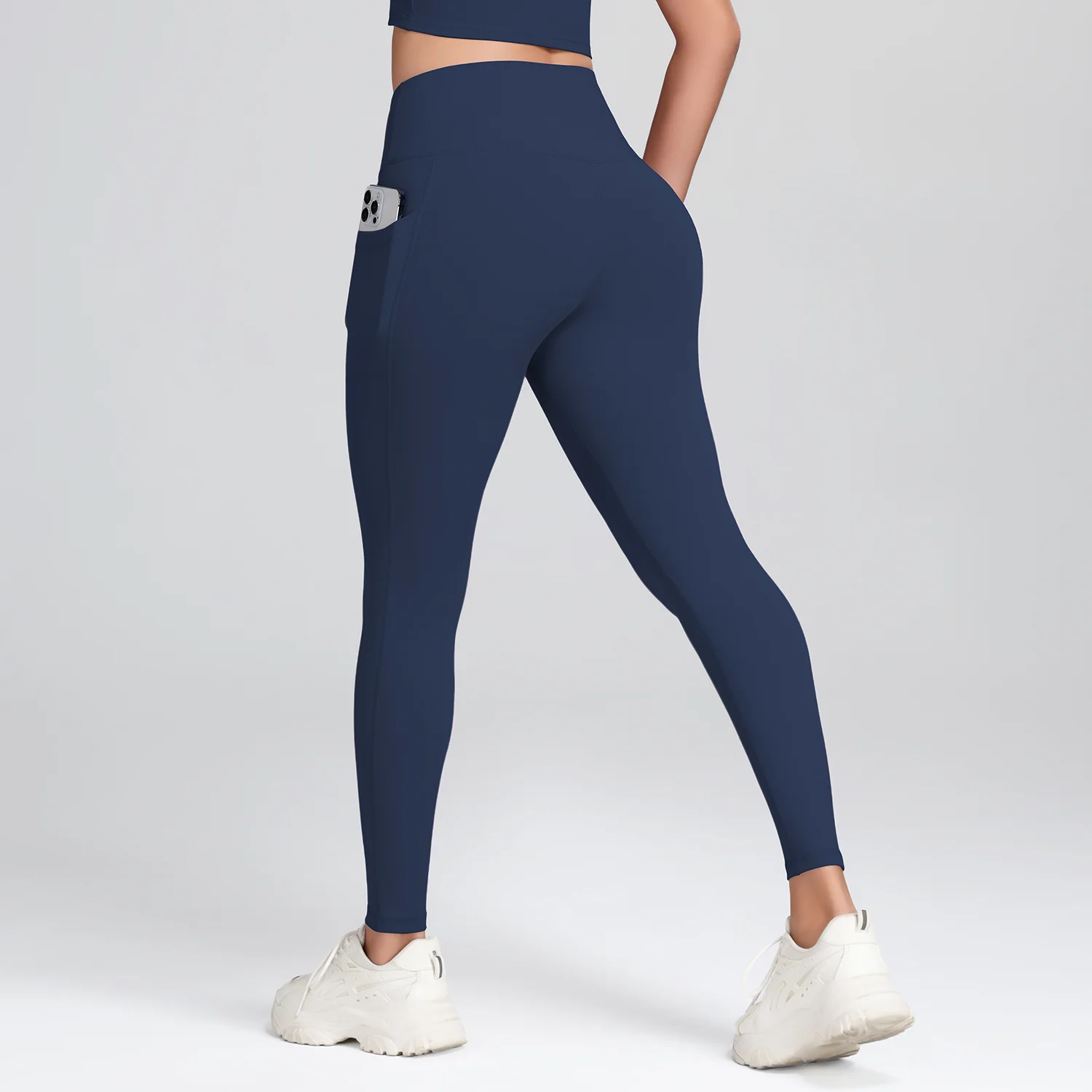 1/3Pcs Women's Soft Sports Leggings With Pockets For Women High Waisted Workout Yoga Running Push Up Gym Fitness Tight Pants