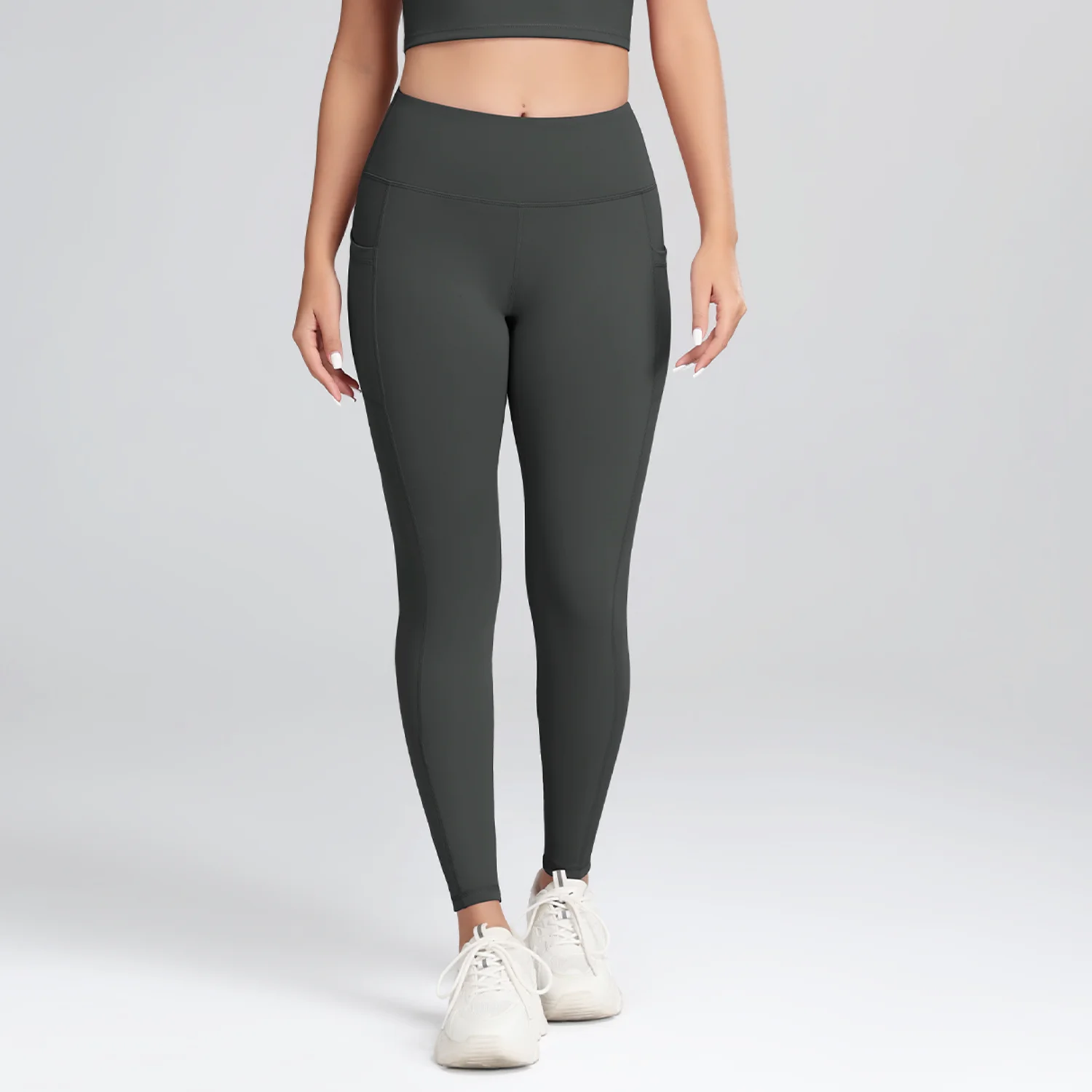 1/3Pcs Women's Soft Sports Leggings With Pockets For Women High Waisted Workout Yoga Running Push Up Gym Fitness Tight Pants