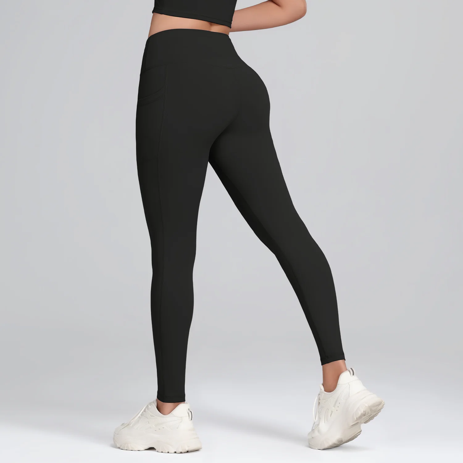 1/3Pcs Women's Soft Sports Leggings With Pockets For Women High Waisted Workout Yoga Running Push Up Gym Fitness Tight Pants