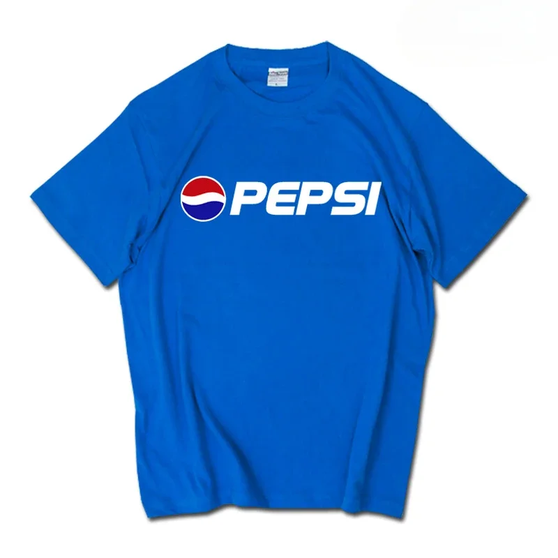 2026 Summer New Trendy Brand INS Pepsi Cola Joint T-shirt Sprite Coca-Cola Men's and Women's Loose Cotton Couple's Short Sleeves