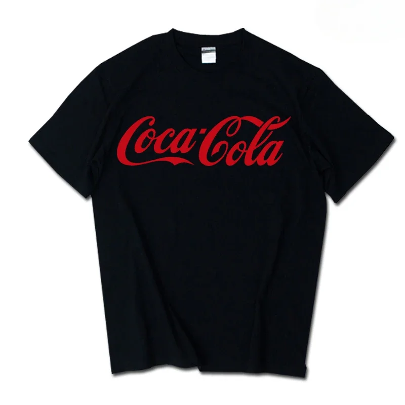 2026 Summer New Trendy Brand INS Pepsi Cola Joint T-shirt Sprite Coca-Cola Men's and Women's Loose Cotton Couple's Short Sleeves