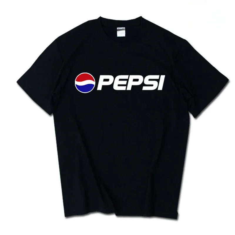 2026 Summer New Trendy Brand INS Pepsi Cola Joint T-shirt Sprite Coca-Cola Men's and Women's Loose Cotton Couple's Short Sleeves