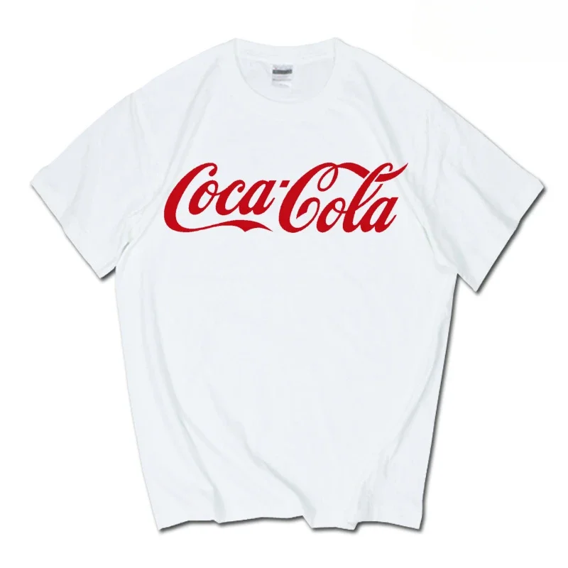 2026 Summer New Trendy Brand INS Pepsi Cola Joint T-shirt Sprite Coca-Cola Men's and Women's Loose Cotton Couple's Short Sleeves