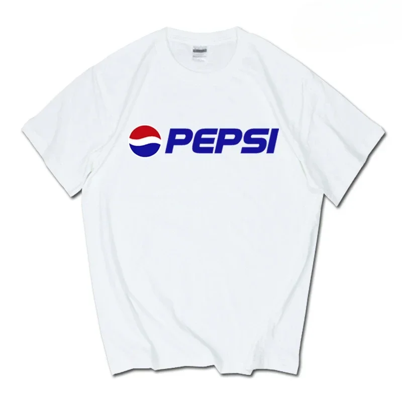 2026 Summer New Trendy Brand INS Pepsi Cola Joint T-shirt Sprite Coca-Cola Men's and Women's Loose Cotton Couple's Short Sleeves