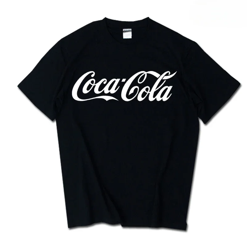 2026 Summer New Trendy Brand INS Pepsi Cola Joint T-shirt Sprite Coca-Cola Men's and Women's Loose Cotton Couple's Short Sleeves
