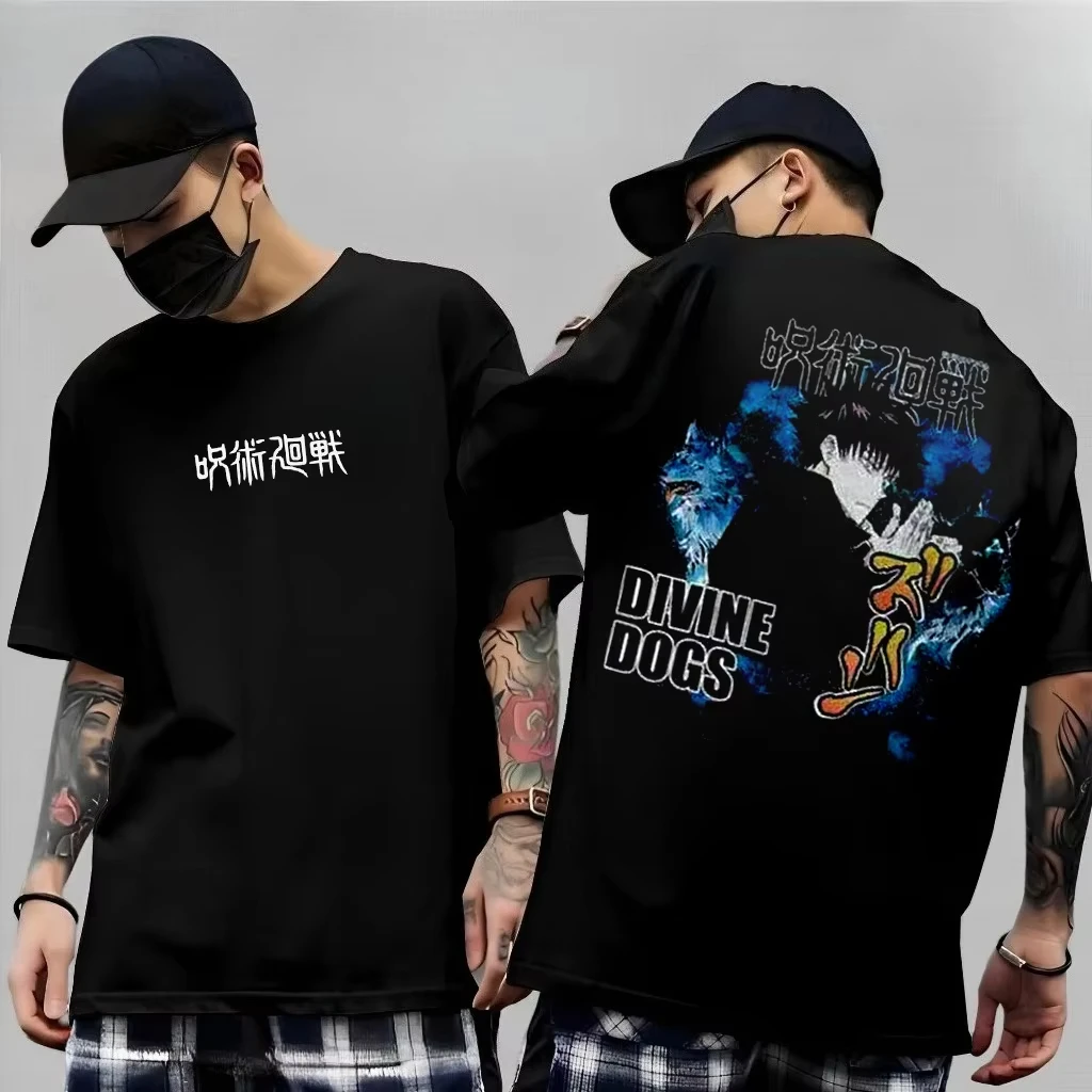 Men's Anime Jujutsu Kaisen T Shirt Toji Fushiguro Cotton Tee Women Short-sleeve Streetwear Casual Gojo Satoru 2026 New Summer