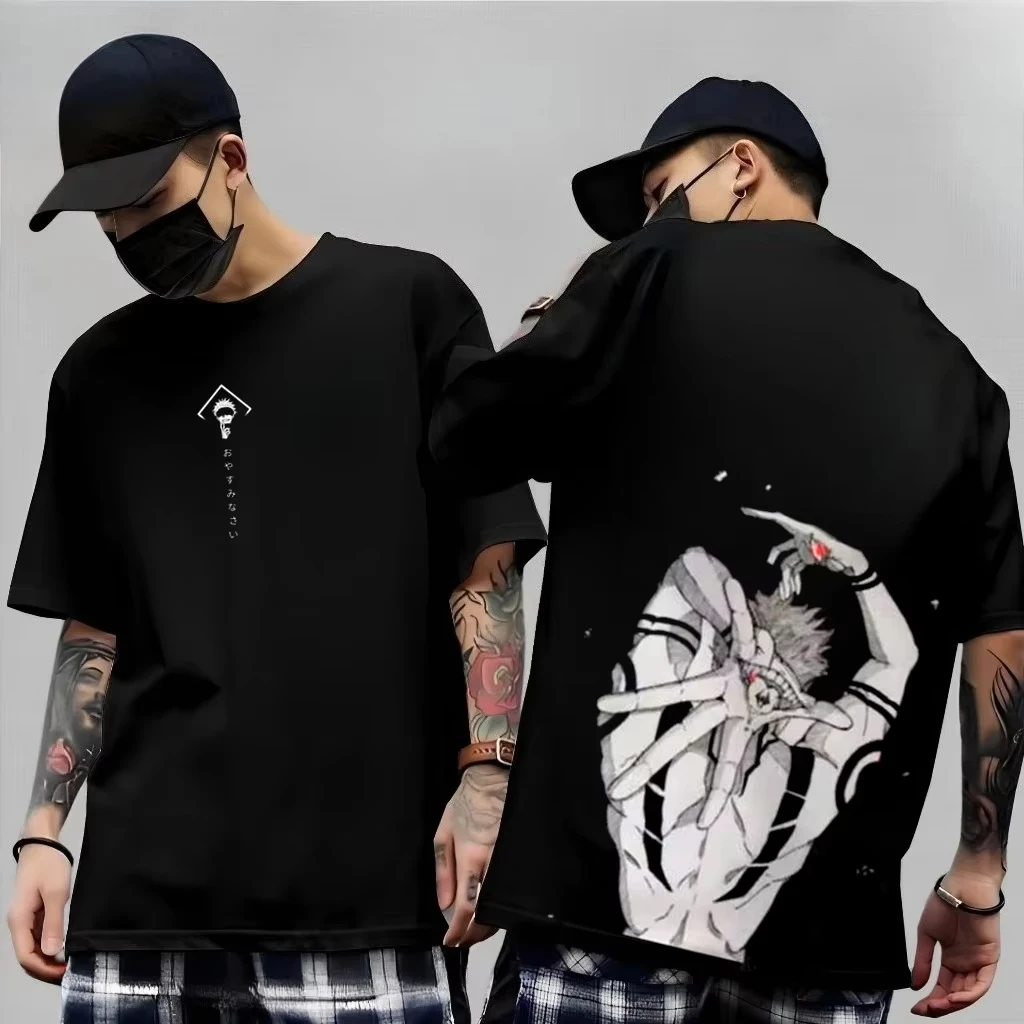 Men's Anime Jujutsu Kaisen T Shirt Toji Fushiguro Cotton Tee Women Short-sleeve Streetwear Casual Gojo Satoru 2026 New Summer