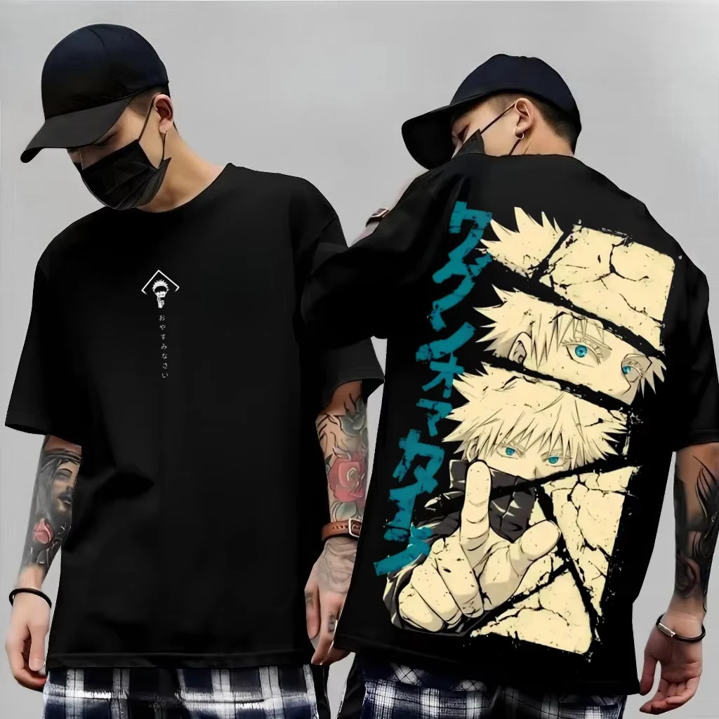 Men's Anime Jujutsu Kaisen T Shirt Toji Fushiguro Cotton Tee Women Short-sleeve Streetwear Casual Gojo Satoru 2026 New Summer