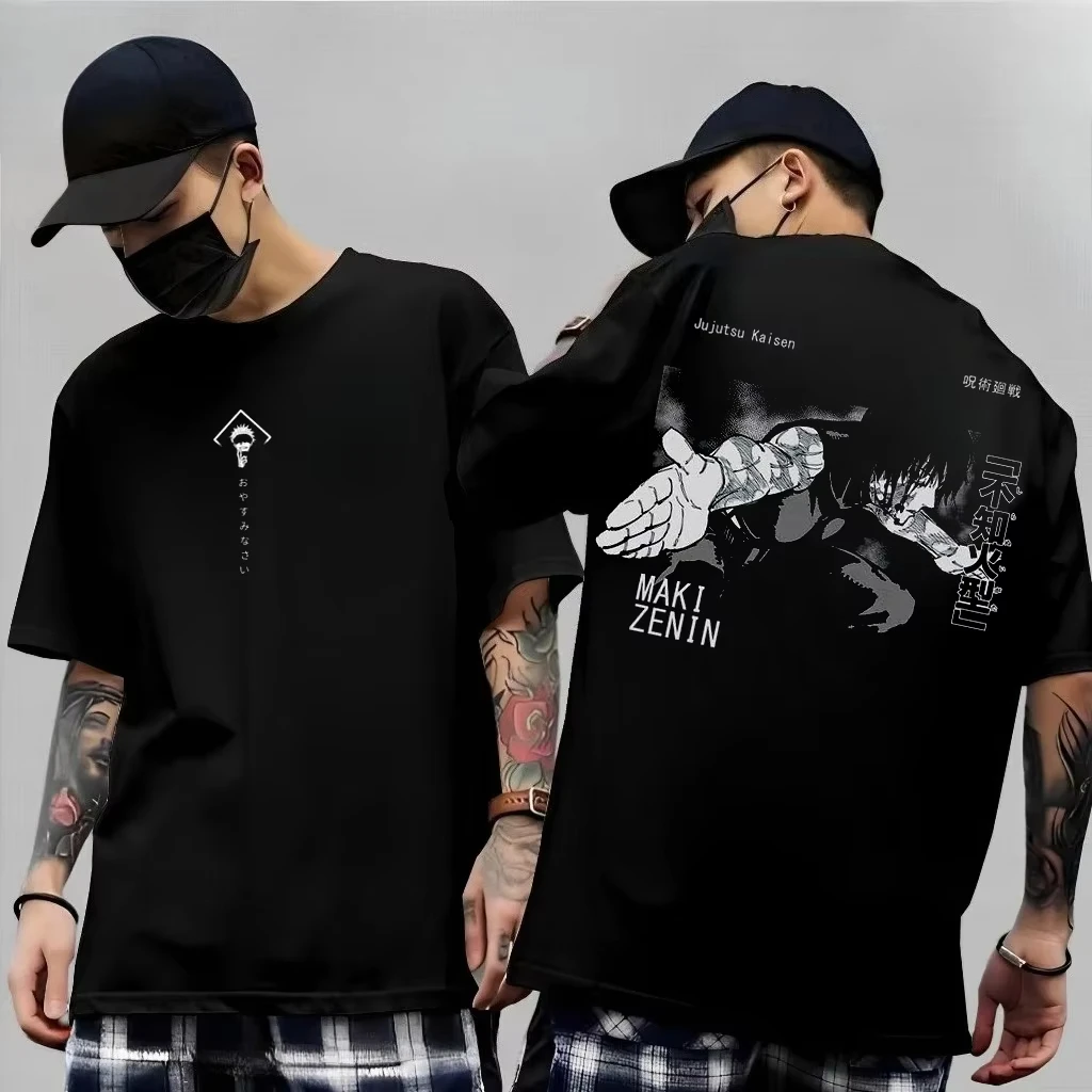 Men's Anime Jujutsu Kaisen T Shirt Toji Fushiguro Cotton Tee Women Short-sleeve Streetwear Casual Gojo Satoru 2026 New Summer