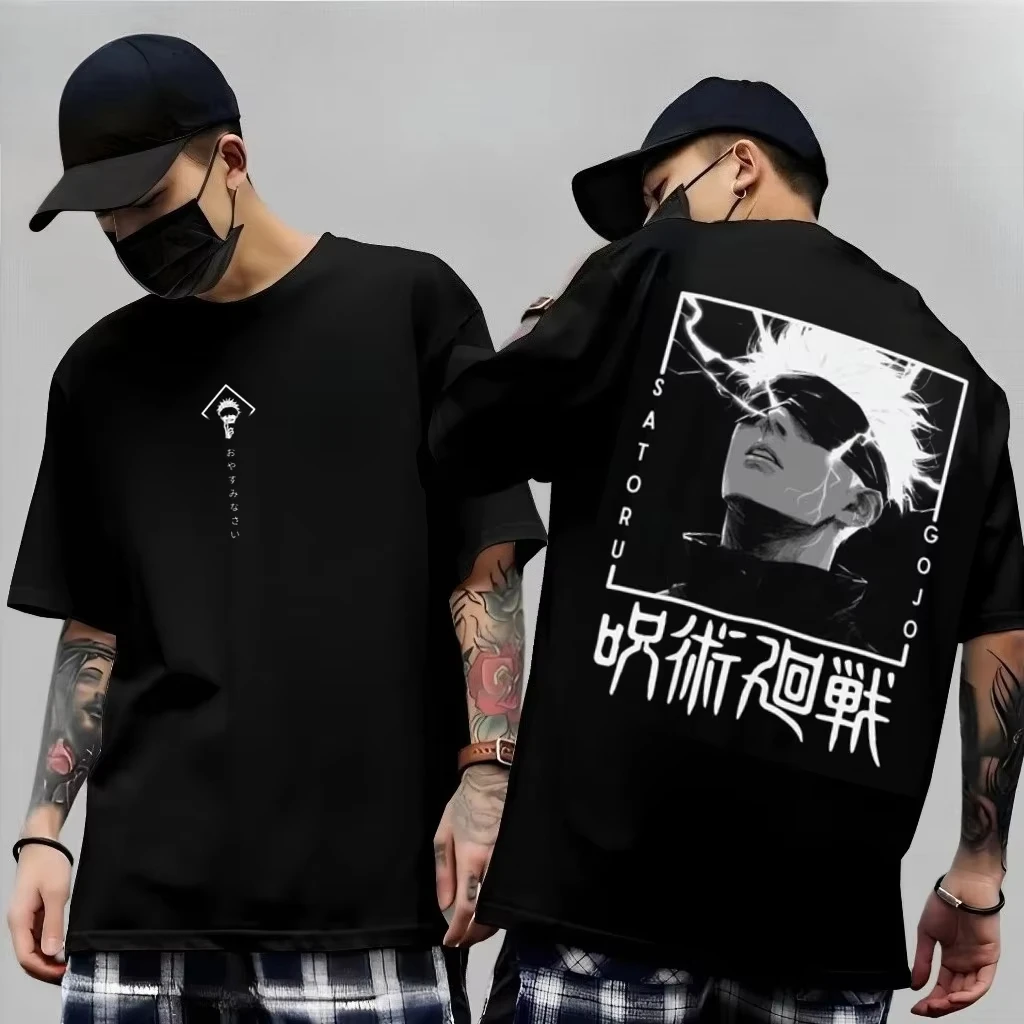 Men's Anime Jujutsu Kaisen T Shirt Toji Fushiguro Cotton Tee Women Short-sleeve Streetwear Casual Gojo Satoru 2026 New Summer