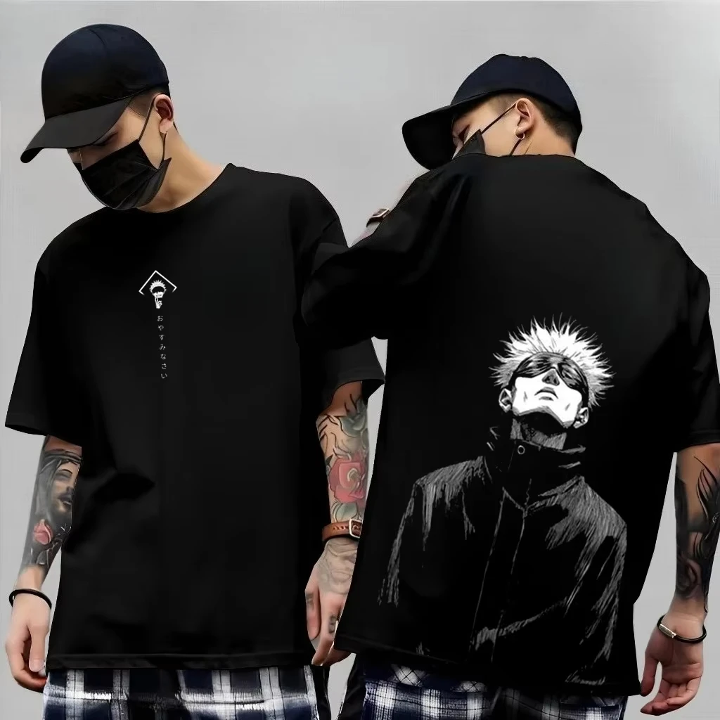 Men's Anime Jujutsu Kaisen T Shirt Toji Fushiguro Cotton Tee Women Short-sleeve Streetwear Casual Gojo Satoru 2026 New Summer
