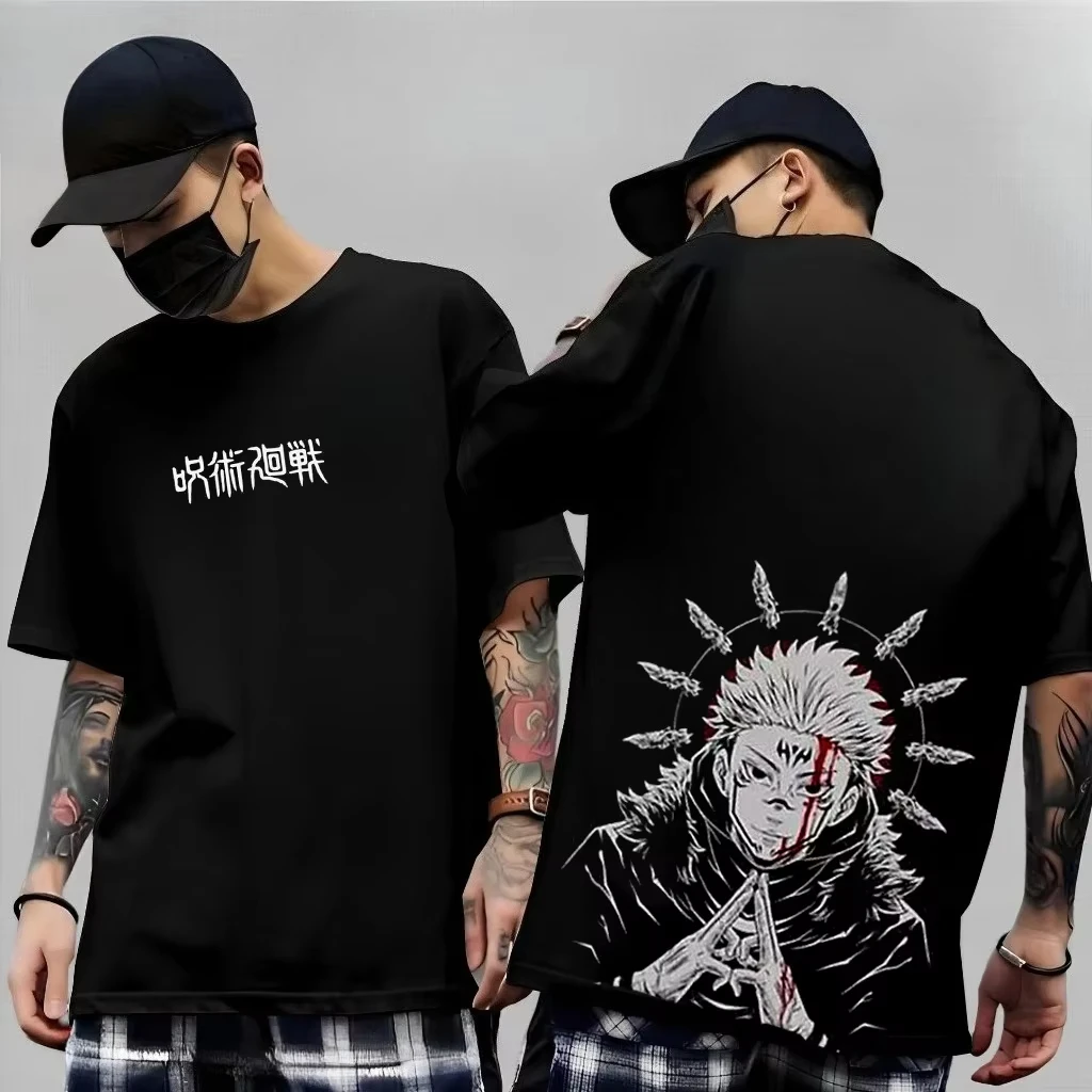 Men's Anime Jujutsu Kaisen T Shirt Toji Fushiguro Cotton Tee Women Short-sleeve Streetwear Casual Gojo Satoru 2026 New Summer