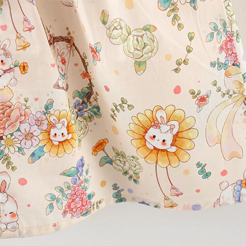 Baby Girls' Dresses Summer Floral And Cartoon-Printed Cute Girls' Dresses Sweet Chinese-Style Qipao Baby Dresses Baby Girl Cloth