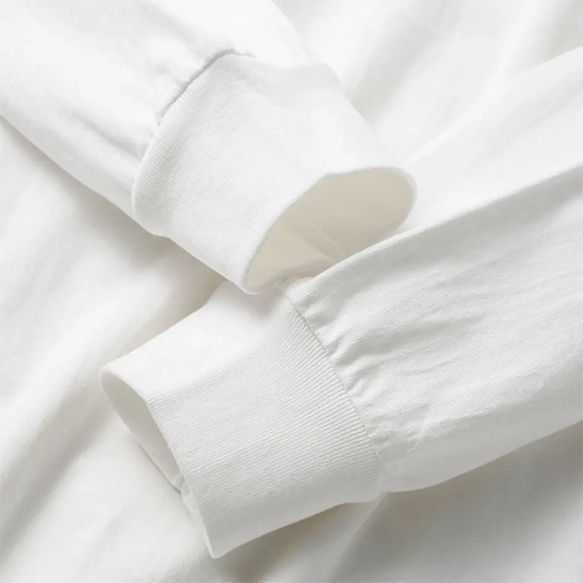 800gsm T-shirt Men's Three-pin High-gram Weight High-grade Long-staple Pure Cotton Thickened Japanese Long Sleeves