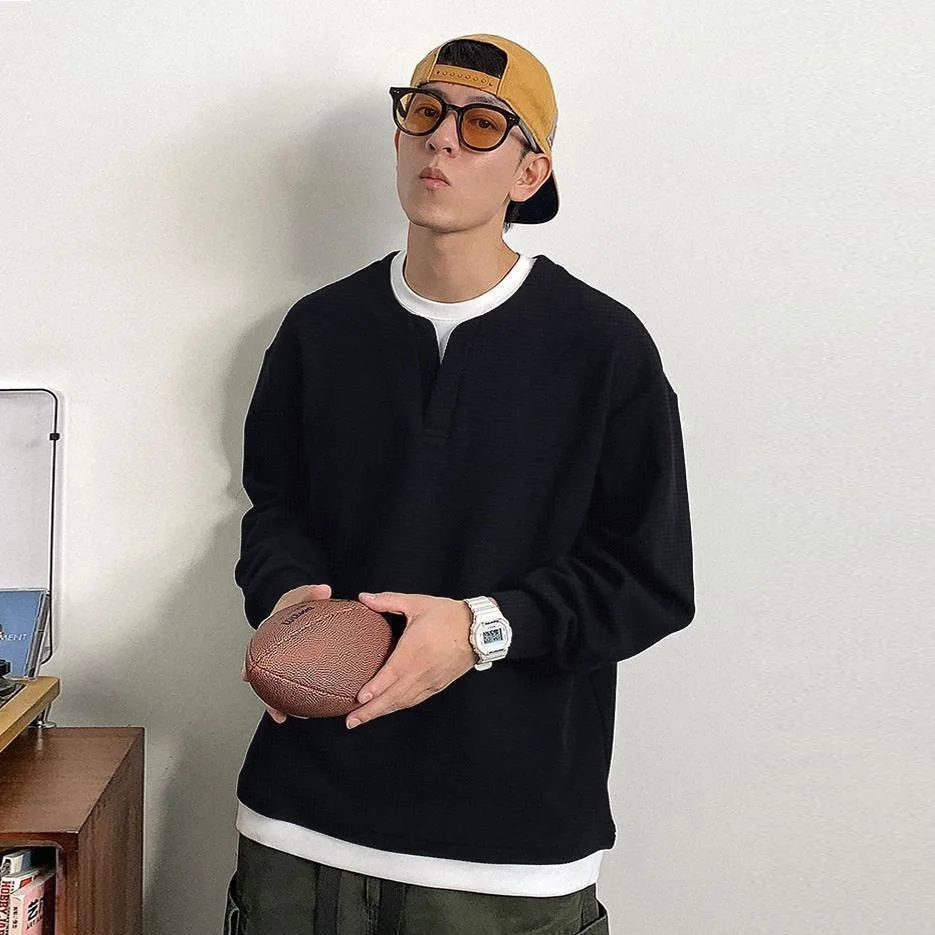 Spring autumn Men New T Shirts Fashion casual Long Sleeved Oversized Y2K T-Shirt Harajuku Streetwear Academia Hip Hop tee tops