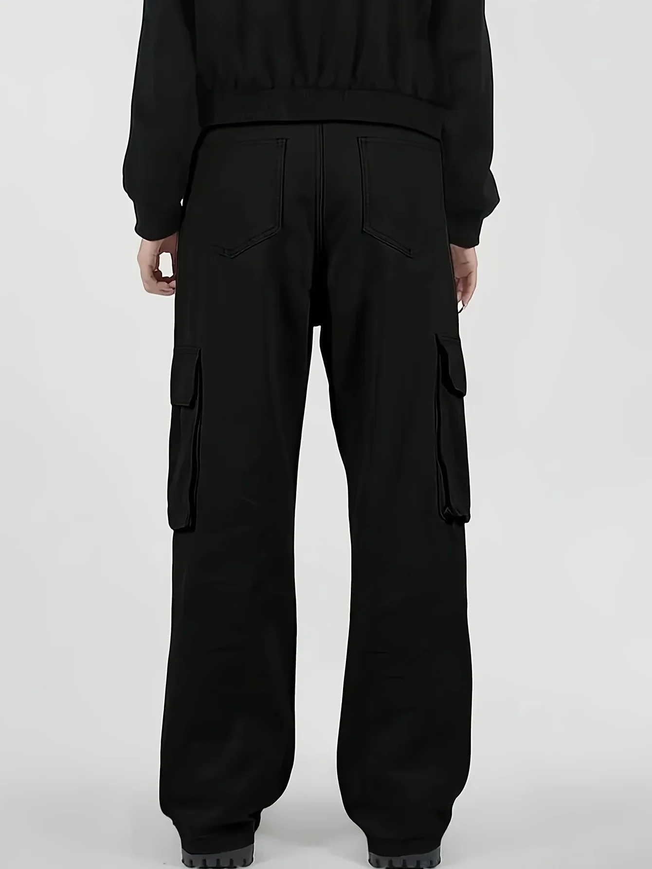 Big Pocket Wild Cargo Pants Man Loose Fit Wide Leg Baggy Cargo Pants Hip Hop Streetwear Multi-Pocket Fashion Joggers