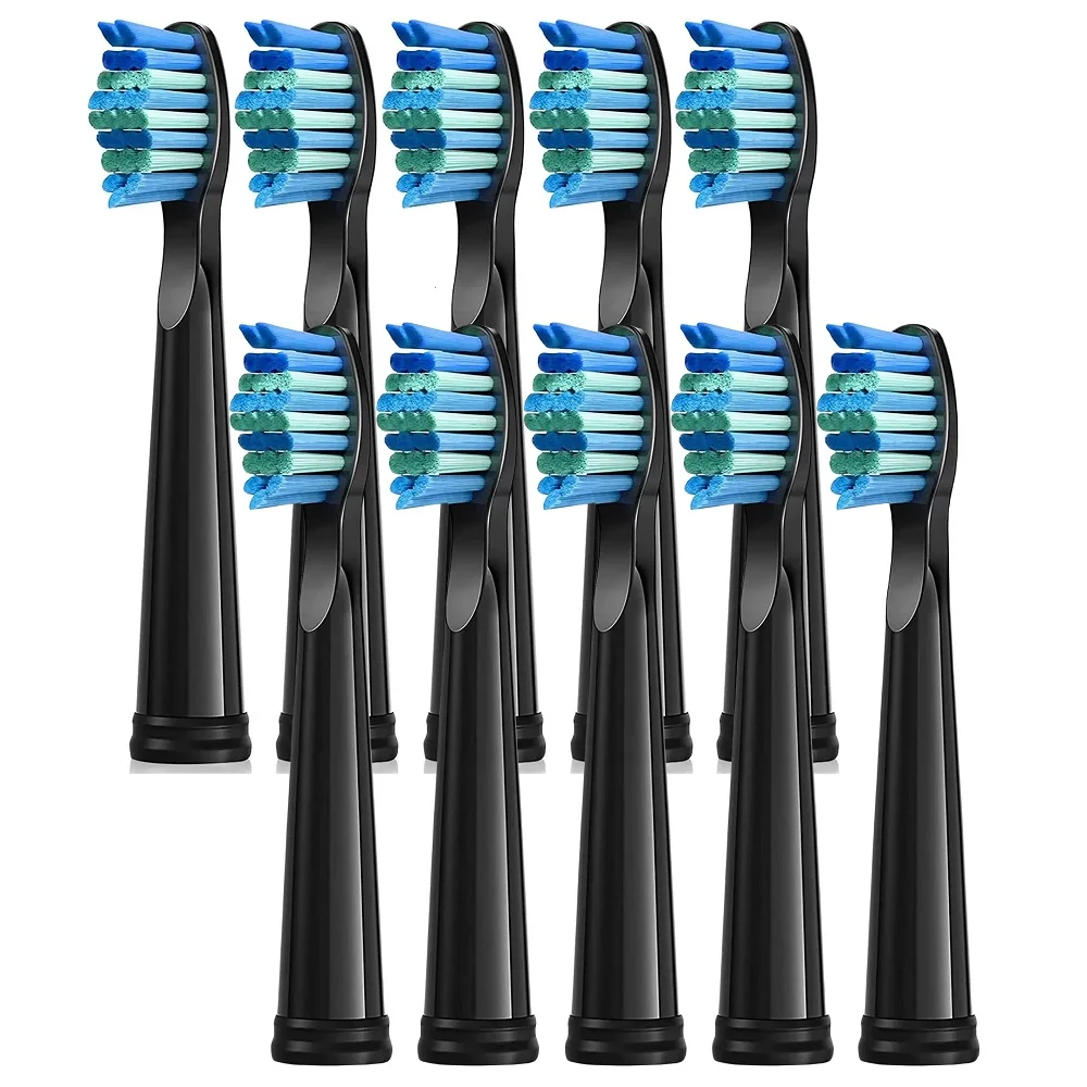 10 Pcs/Pack Replacement Brush Heads For Seago For Fairywill Electric Toothbrush Head Dupont Bristle Brush Refill Tooth Clean
