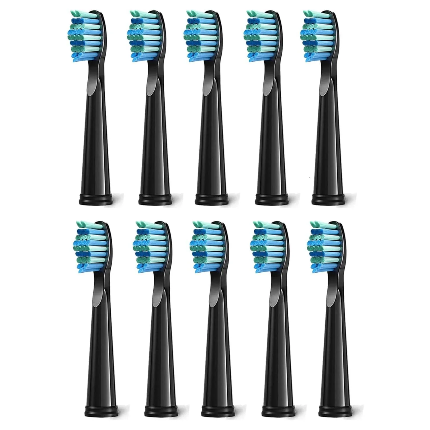 10 Pcs/Pack Replacement Brush Heads For Seago For Fairywill Electric Toothbrush Head Dupont Bristle Brush Refill Tooth Clean