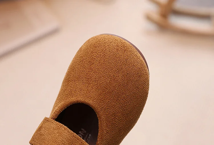Girls Leather Shoes Toddlers Flats Princess Sweet Little Kids Soft Shoes T-strap Retro Classic Children's Dress Shoes for Party